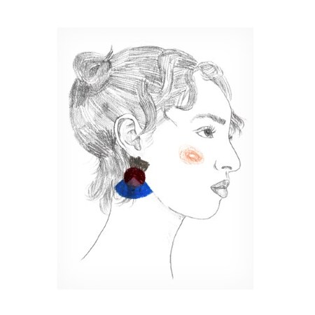 Trademark Fine Art Melissa Wang 'Glance II' Canvas Art, 14x19 WAG16896-C1419GG